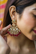Masuma Kundan Gold Plated Fusion Earrings