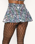 Midnight Matrix Geometric Lines Tights