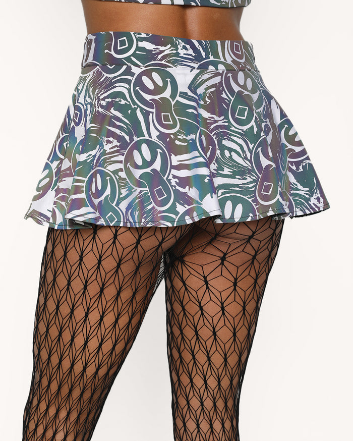 Midnight Matrix Geometric Lines Tights