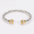Millie Pearl Pavé Textured Cuff