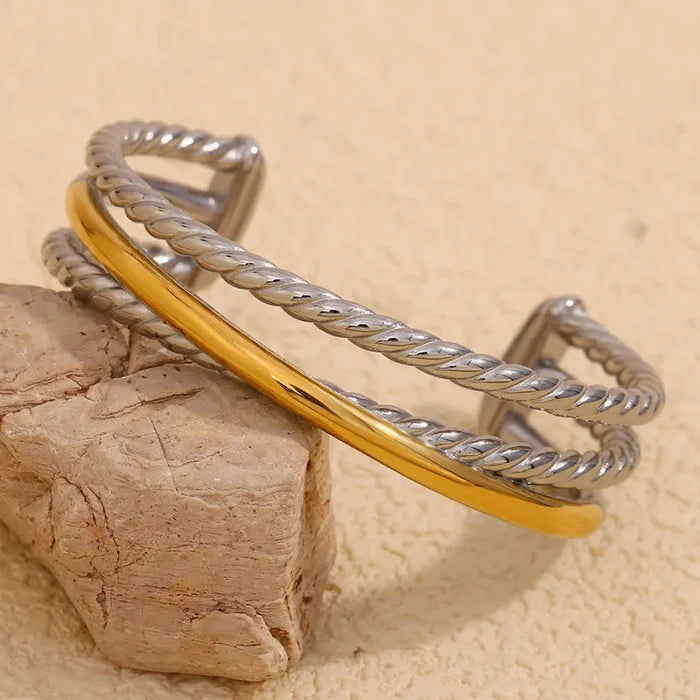 Jordan Mixed Metal Cuff