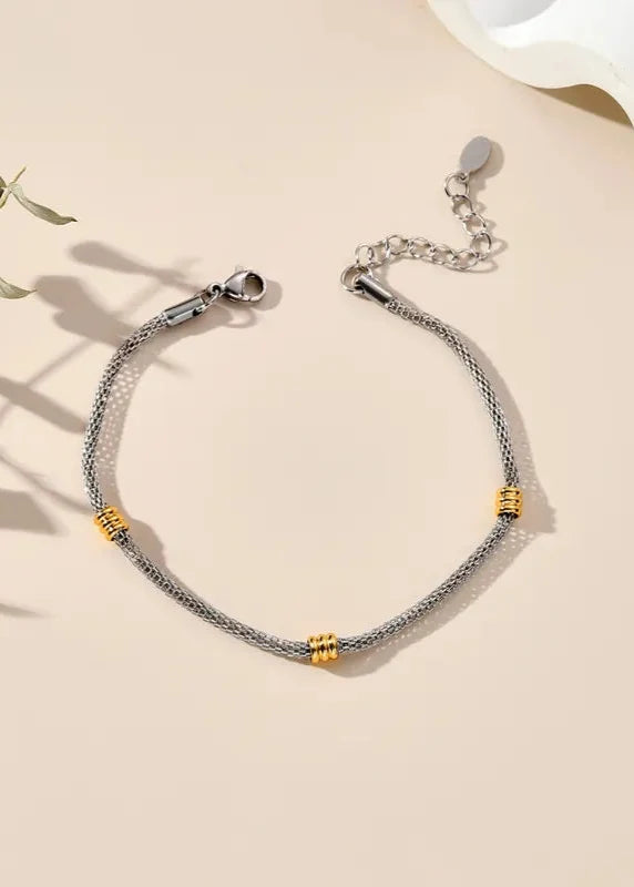 Mixed Metal Mesh Bracelet | FINAL SALE