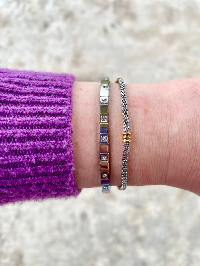 Mixed Metal Mesh Bracelet | FINAL SALE