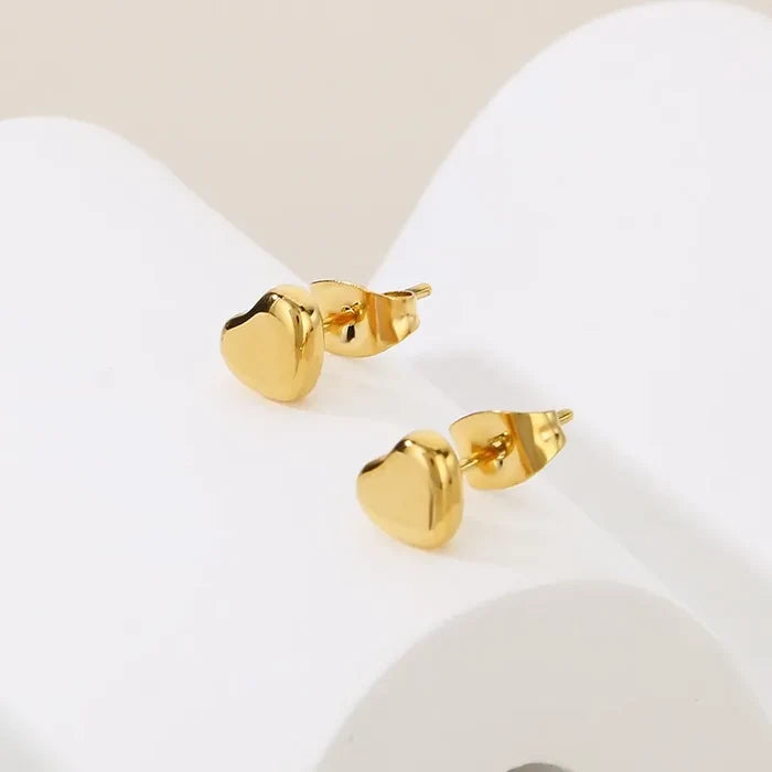Modern Heart Studs
