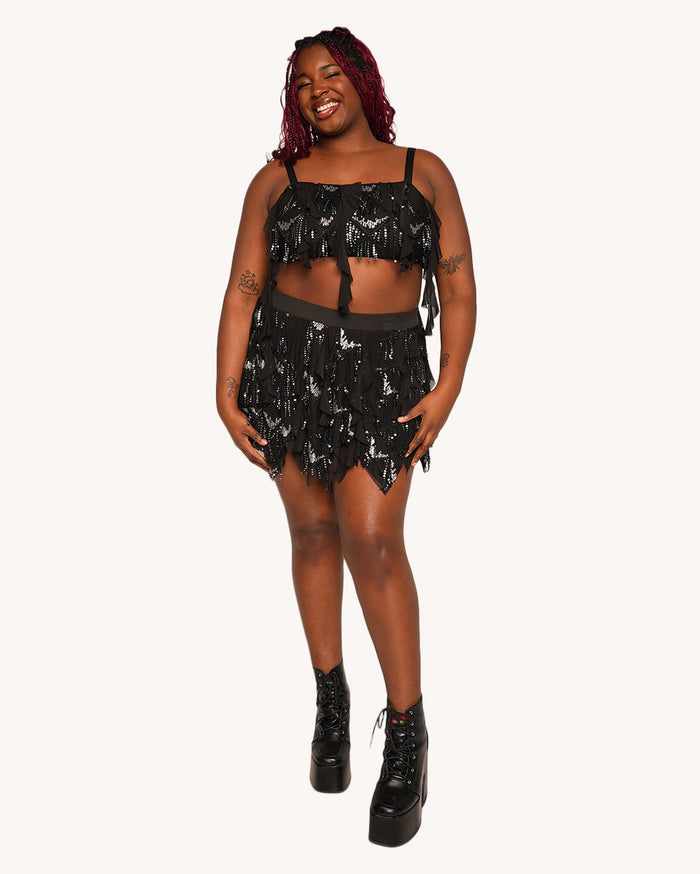 Moonlit Enchantment Ruffle Top
