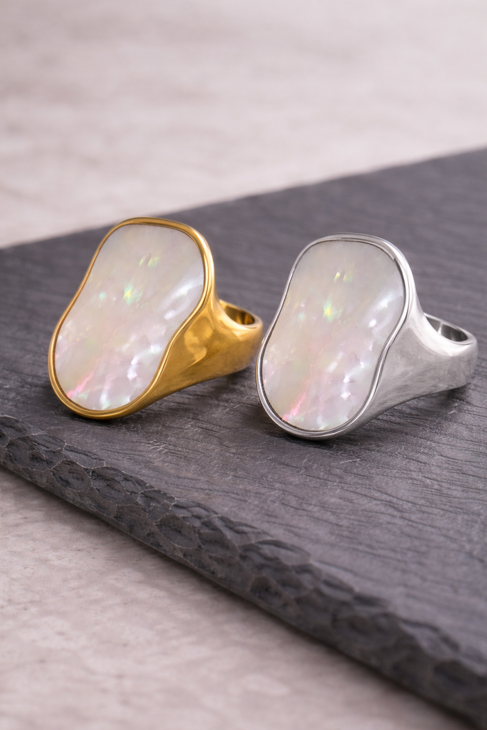 Mother of Pearl Statement Ring