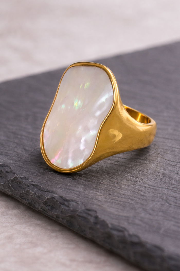 Mother of Pearl Statement Ring