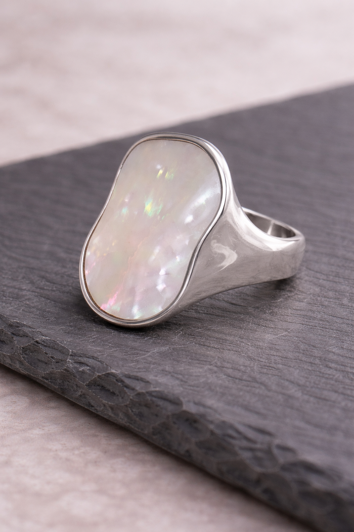 Mother of Pearl Statement Ring