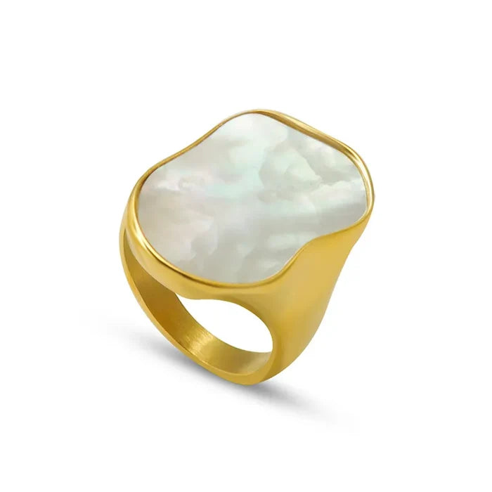 Mother of Pearl Statement Ring