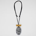 Mustard Suky Zebra Pendant - Sylca Designs - Chunky Jewelry