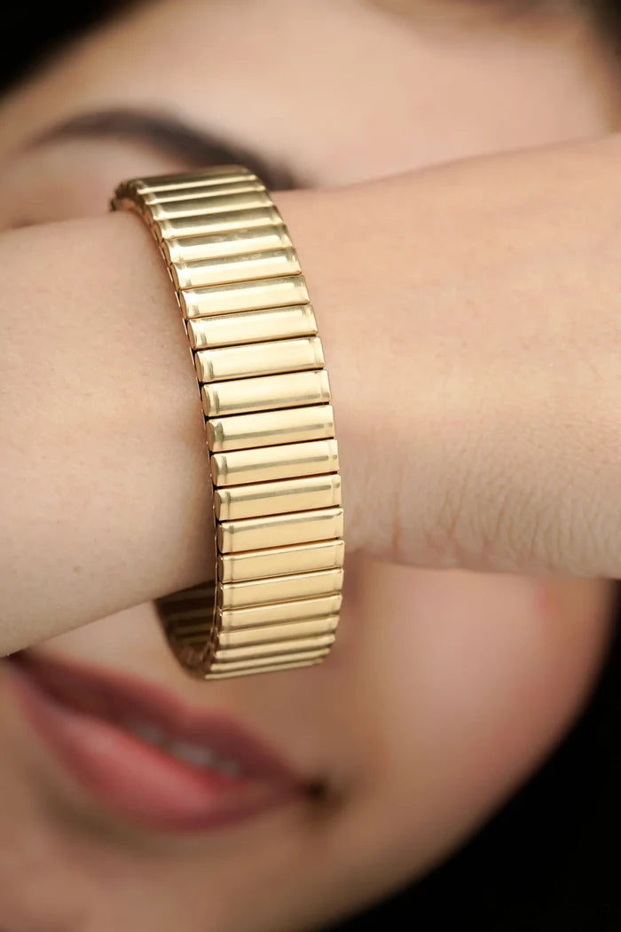 Nastya Statement Anti Tarnish Bracelet - Single - Free Size, Stretchable