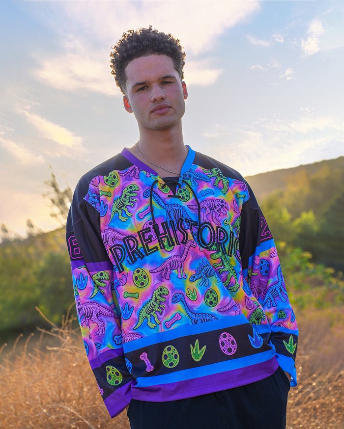 Neon Dino Hockey Jersey