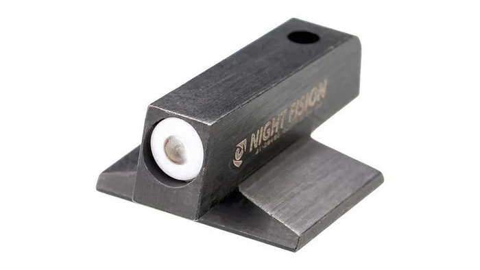 Night Fision Front Sight 1911 White Front Black Nitride