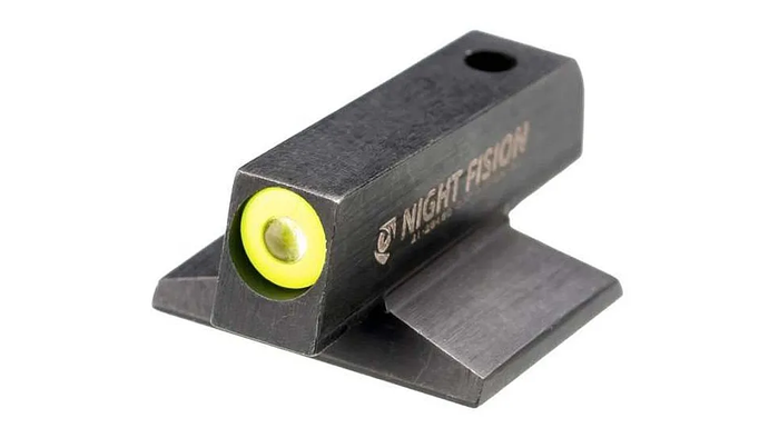 Night Fision Front Sight 1911 Yellow Front Black Nitride