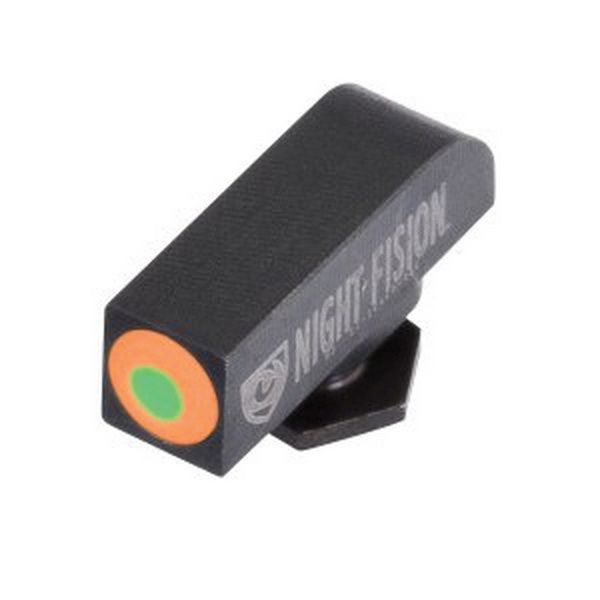 Night Fision Night Sight Set Glock 17/19/34 Orange Front U Notch Blank Rear Black Nitride