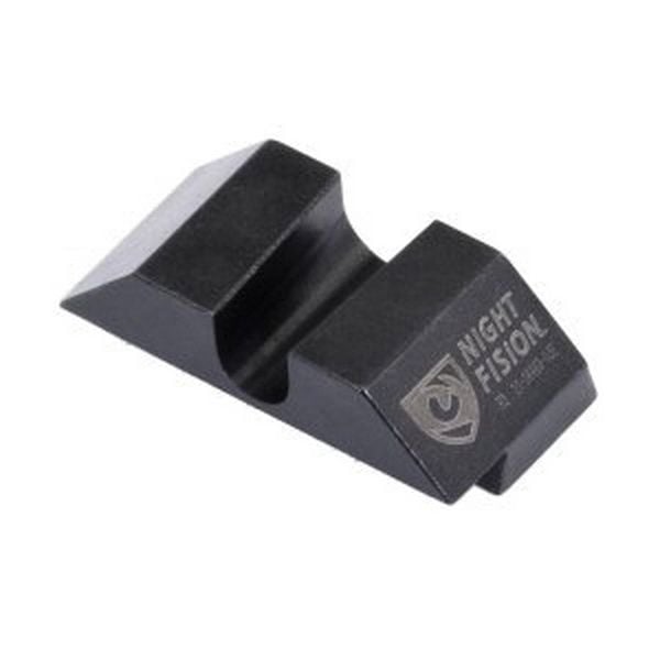 Night Fision Night Sight Set Glock 17/19/34 Orange Front U Notch Blank Rear Black Nitride