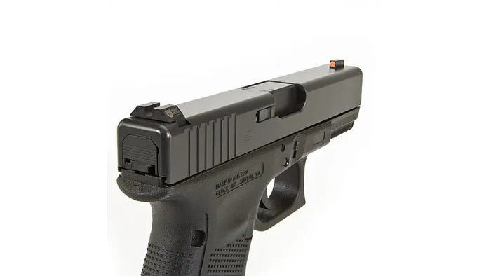 Night Fision Night Sight Set Glock 17/19/34 Orange Front U Notch Blank Rear Black Nitride