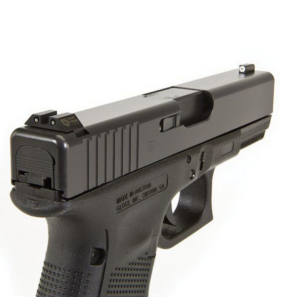 Night Fision Night Sight Set Glock 17/19/34 White Front Black Nitride