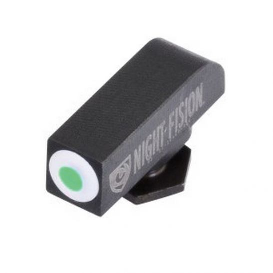 Night Fision Night Sight Set Glock 17/19/34 White Front U Notch Rear Black Nitride