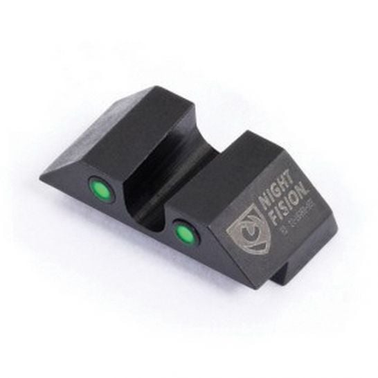 Night Fision Night Sight Set Glock 17/19/34 White Front U Notch Rear Black Nitride