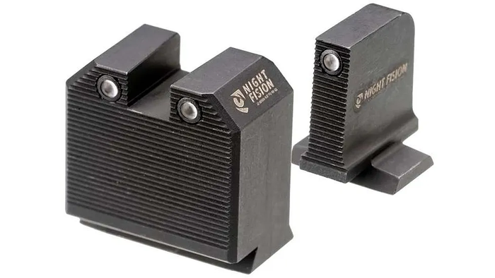 Night Fision Ready Stealth Night Sight Set S&W M&P w/ DPP/509t/Acro Black Front Black Nitride