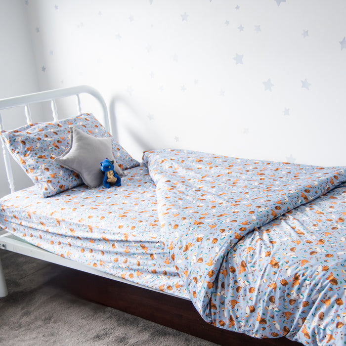 No-Leak Quilt Cover | True Blue