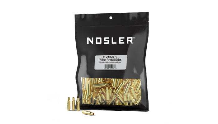 Nosler 17 Remington Fireball Brass 100 Count