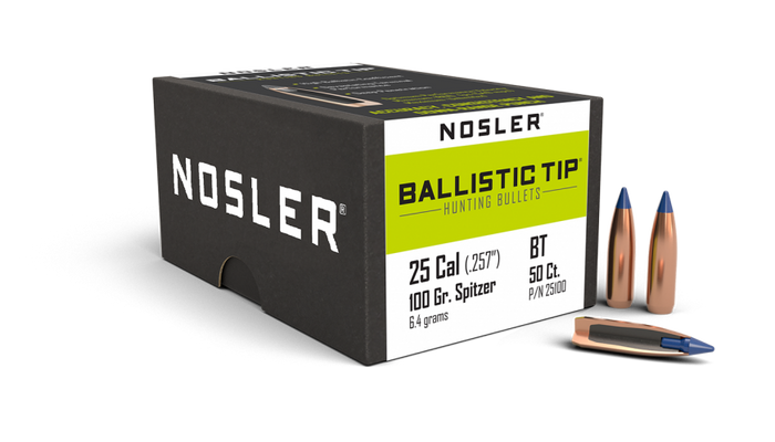 Nosler .257 Diameter 100 Grain Polymer Tip Ballistic Tip 50 Count Bullets