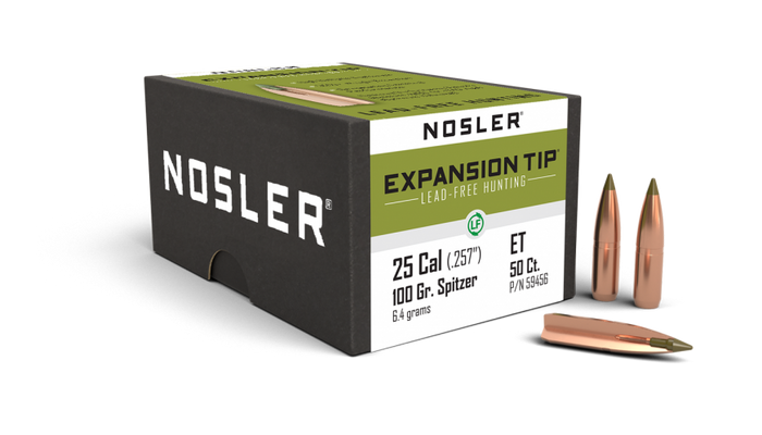 Nosler .257 Diameter 100 Grain Polymer Tip E-Tip 50 Count Bullets