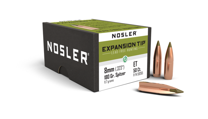Nosler .323 Diameter 180 Grain Polymer Tip E-Tip 50 Count Bullets