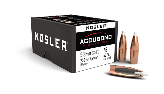 Nosler .366 Diameter 250 Grain Polymer Tip AccuBond 50 Count Bullets