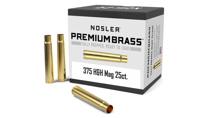 Nosler 375 H&H Magnum Brass 25 Count