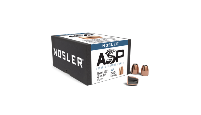 Nosler .400 Diameter 135 Grain Jacketed Hollow Point ASP 250 Count Bullets