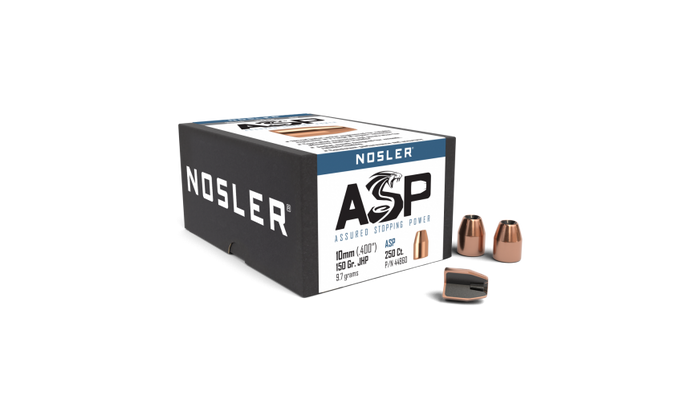 Nosler .400 Diameter 150 Grain Jacketed Hollow Point ASP 250 Count Bullets