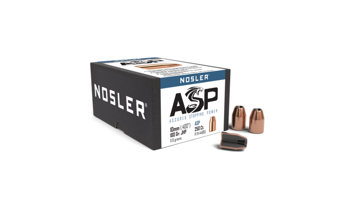 Nosler .400 Diameter 180 Grain Jacketed Hollow Point ASP 250 Count Bullets