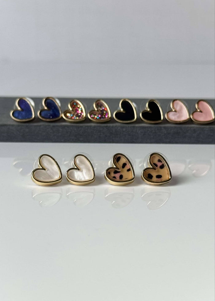 Pamela Heart Studs | FINAL SALE