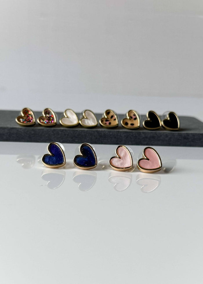 Pamela Heart Studs | FINAL SALE