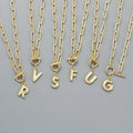 Paperclip Chain Initial Necklace | Pre-Order