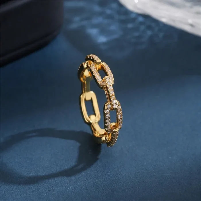 Pavé Chain Link Ring | FINAL SALE