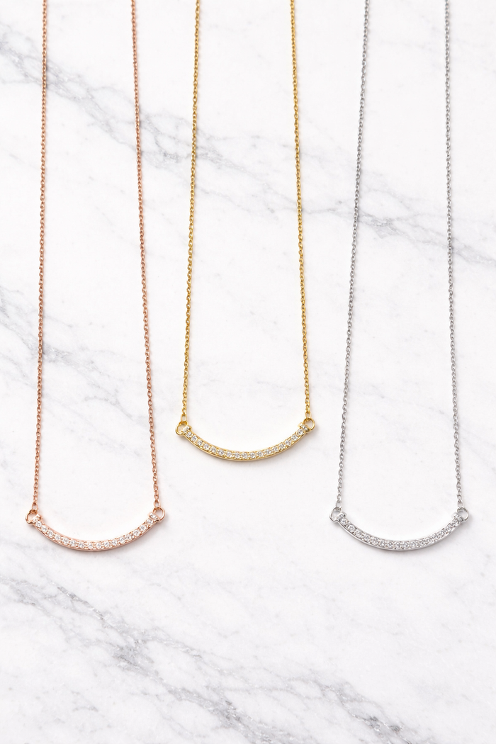 Pavé Smile Necklace