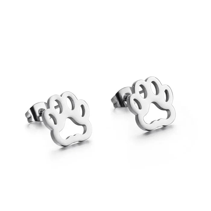 Paw Print Studs