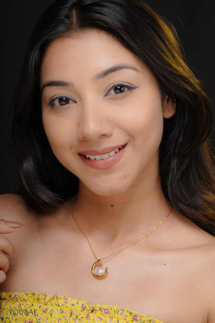 Pearl Nail Statement Anti Tarnish Neckpiece