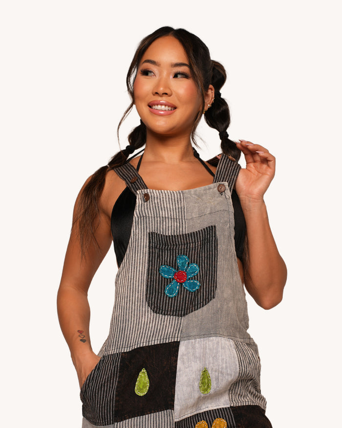 Petal Patch Overalls