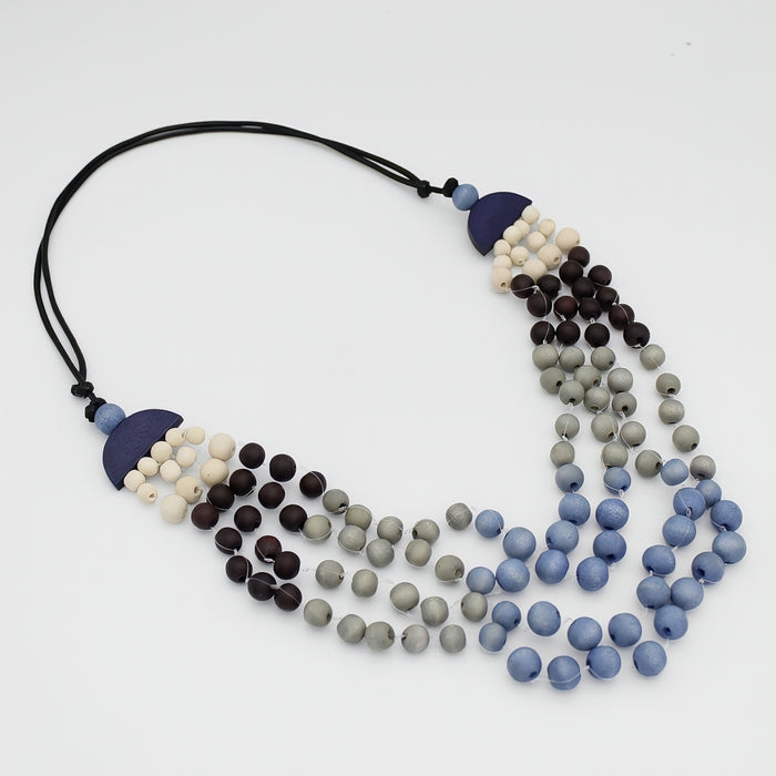 Petite Grey Ombre Necklace - Sylca Designs - Chunky Jewelry