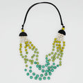 Petite Turquoise Ombre Necklace - Sylca Designs - Chunky Jewelry