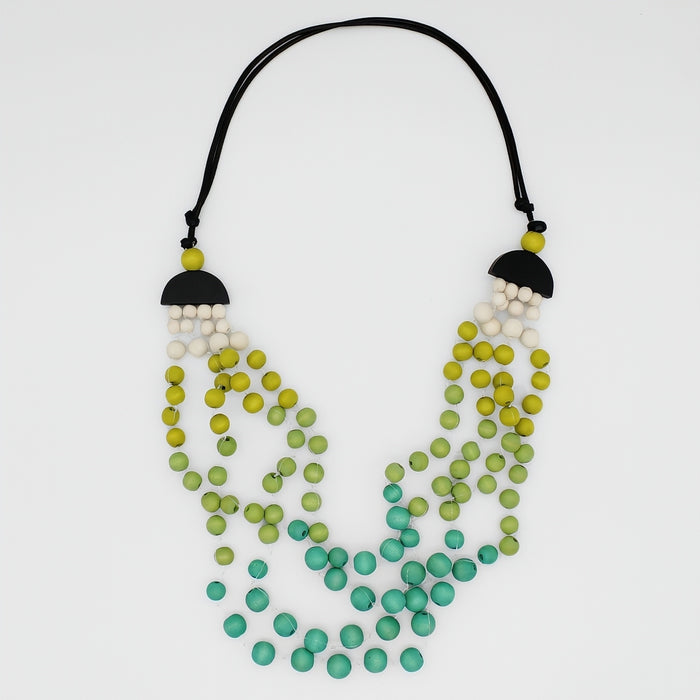 Petite Turquoise Ombre Necklace - Sylca Designs - Chunky Jewelry