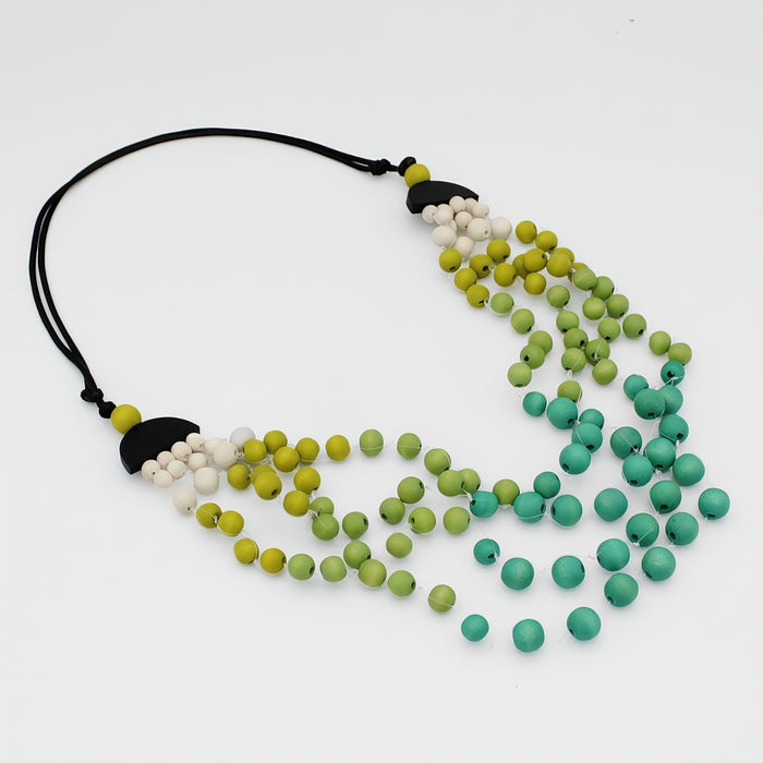 Petite Turquoise Ombre Necklace - Sylca Designs - Chunky Jewelry