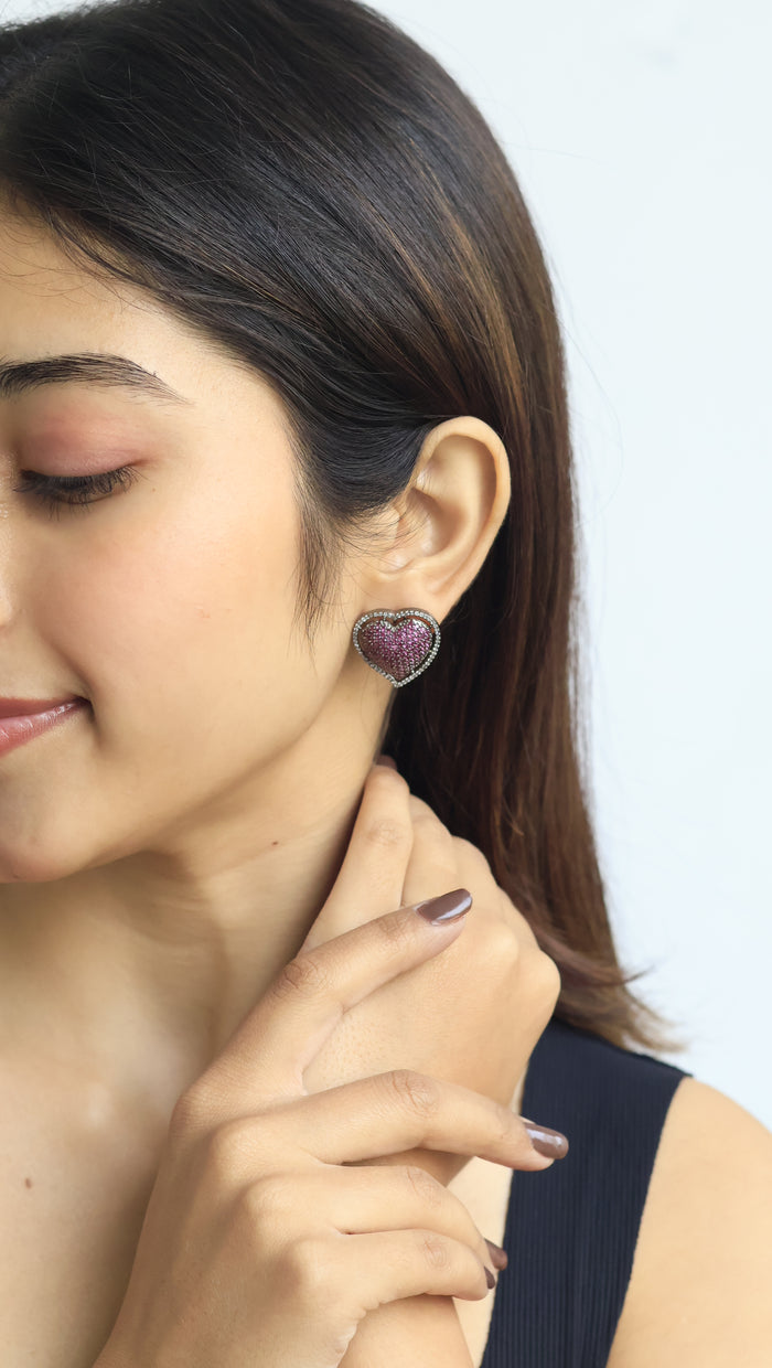 Piada AD Heart Studs