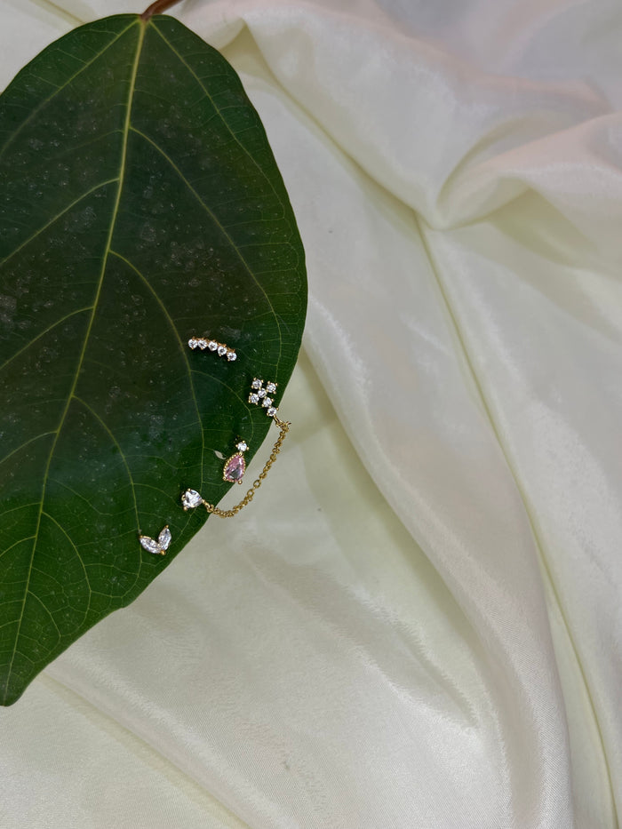 Pink Stone Stud (Pair)