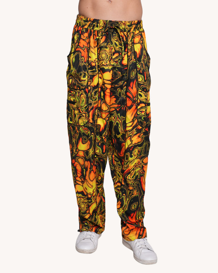 Planet Swirl Unisex Harem Pants-Men